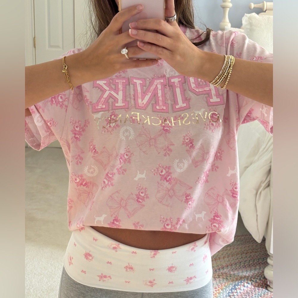 LoveShackFancy x PINK Campus T-Shirt